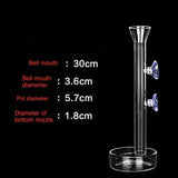 Shrimp Feeding Tube,Solid Clear Acrylic Assembled Shrimp Feeder Tube Tray