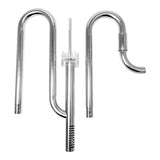 Steel "Lily" pipe set with skimmer and flow adjustment