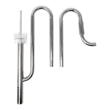 Steel "Lily" pipe set with skimmer and flow adjustment