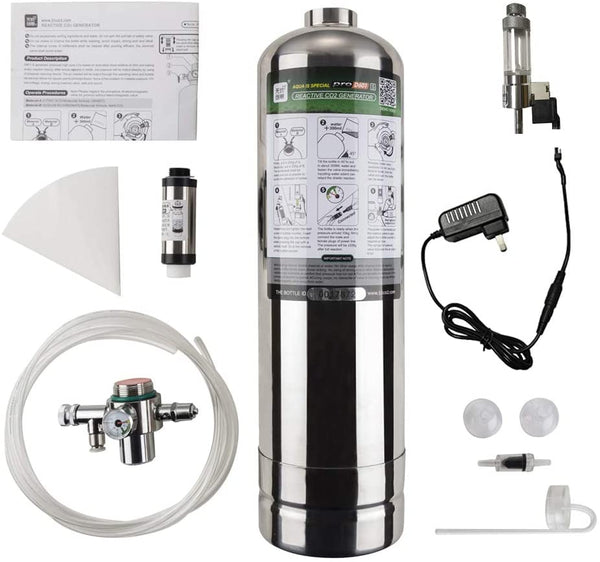 4L CO2 Generator System Carbon Dioxide Reactor Kit with Auto Valve